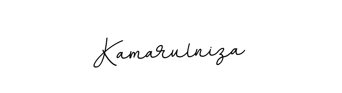 Make a beautiful signature design for name Kamarulniza. With this signature (BallpointsItalic-DORy9) style, you can create a handwritten signature for free. Kamarulniza signature style 11 images and pictures png