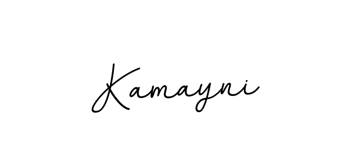 How to make Kamayni name signature. Use BallpointsItalic-DORy9 style for creating short signs online. This is the latest handwritten sign. Kamayni signature style 11 images and pictures png