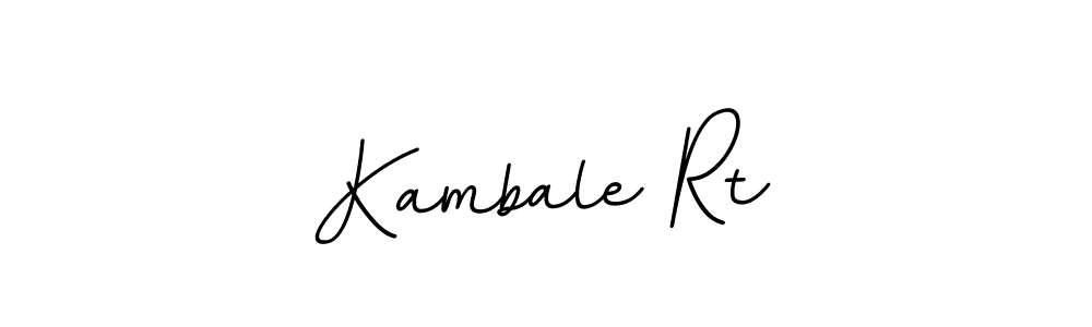 Use a signature maker to create a handwritten signature online. With this signature software, you can design (BallpointsItalic-DORy9) your own signature for name Kambale Rt. Kambale Rt signature style 11 images and pictures png