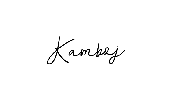 How to make Kamboj name signature. Use BallpointsItalic-DORy9 style for creating short signs online. This is the latest handwritten sign. Kamboj signature style 11 images and pictures png