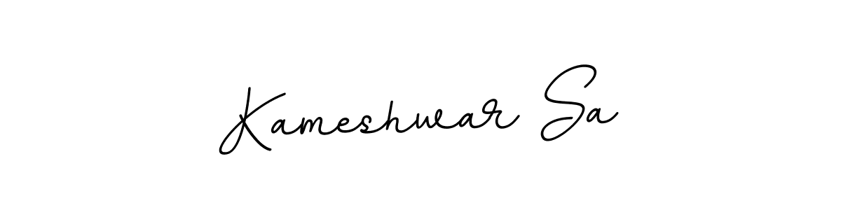 Design your own signature with our free online signature maker. With this signature software, you can create a handwritten (BallpointsItalic-DORy9) signature for name Kameshwar Sa. Kameshwar Sa signature style 11 images and pictures png