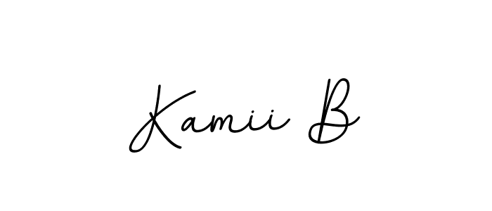 Similarly BallpointsItalic-DORy9 is the best handwritten signature design. Signature creator online .You can use it as an online autograph creator for name Kamii B. Kamii B signature style 11 images and pictures png