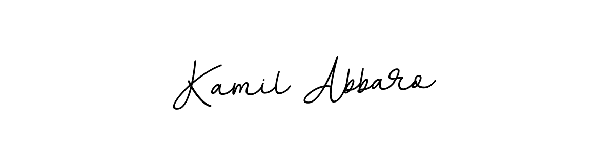 Create a beautiful signature design for name Kamil Abbaro. With this signature (BallpointsItalic-DORy9) fonts, you can make a handwritten signature for free. Kamil Abbaro signature style 11 images and pictures png