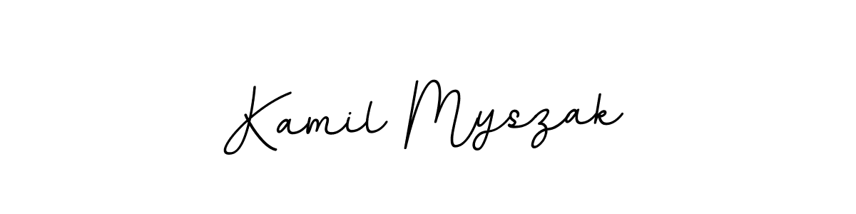 Use a signature maker to create a handwritten signature online. With this signature software, you can design (BallpointsItalic-DORy9) your own signature for name Kamil Myszak. Kamil Myszak signature style 11 images and pictures png