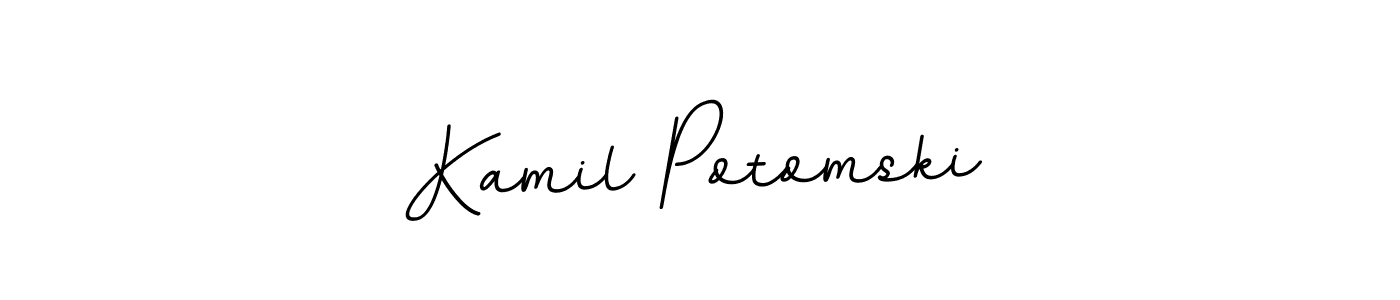 Use a signature maker to create a handwritten signature online. With this signature software, you can design (BallpointsItalic-DORy9) your own signature for name Kamil Potomski. Kamil Potomski signature style 11 images and pictures png