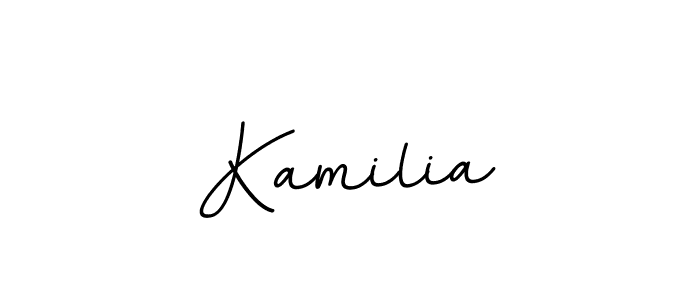 It looks lik you need a new signature style for name Kamilia. Design unique handwritten (BallpointsItalic-DORy9) signature with our free signature maker in just a few clicks. Kamilia signature style 11 images and pictures png