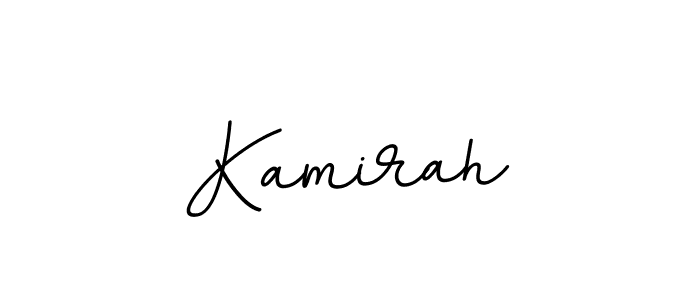 Use a signature maker to create a handwritten signature online. With this signature software, you can design (BallpointsItalic-DORy9) your own signature for name Kamirah. Kamirah signature style 11 images and pictures png
