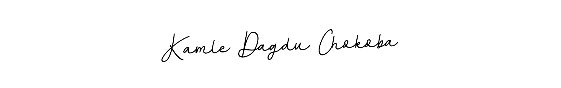 The best way (BallpointsItalic-DORy9) to make a short signature is to pick only two or three words in your name. The name Kamle Dagdu Chokoba include a total of six letters. For converting this name. Kamle Dagdu Chokoba signature style 11 images and pictures png