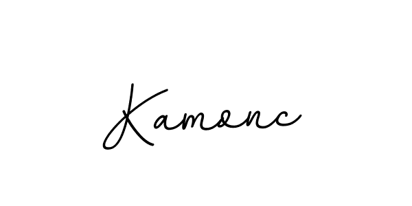 Make a beautiful signature design for name Kamonc. With this signature (BallpointsItalic-DORy9) style, you can create a handwritten signature for free. Kamonc signature style 11 images and pictures png