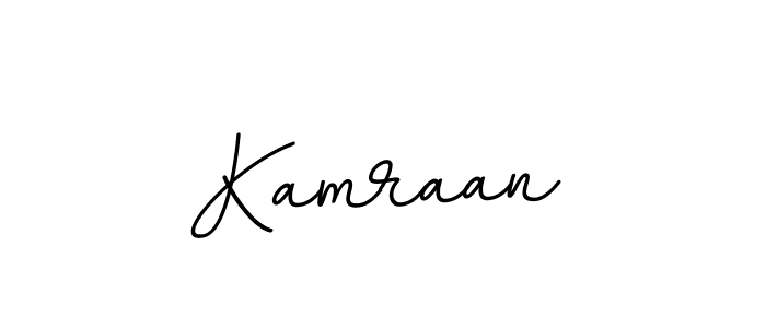 Design your own signature with our free online signature maker. With this signature software, you can create a handwritten (BallpointsItalic-DORy9) signature for name Kamraan. Kamraan signature style 11 images and pictures png