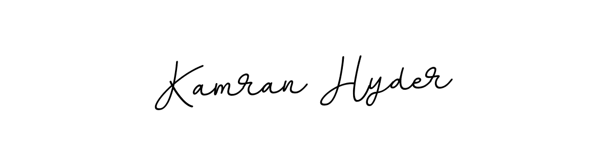 Design your own signature with our free online signature maker. With this signature software, you can create a handwritten (BallpointsItalic-DORy9) signature for name Kamran Hyder. Kamran Hyder signature style 11 images and pictures png