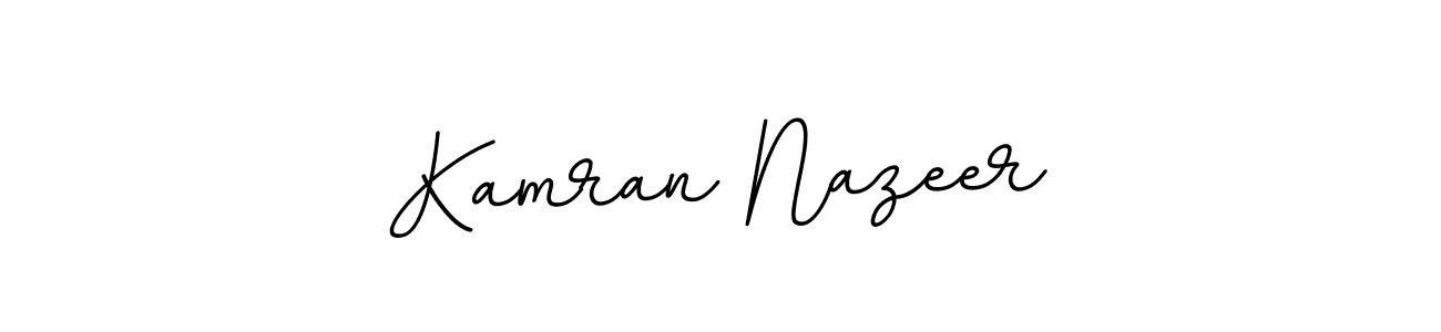 Use a signature maker to create a handwritten signature online. With this signature software, you can design (BallpointsItalic-DORy9) your own signature for name Kamran Nazeer. Kamran Nazeer signature style 11 images and pictures png