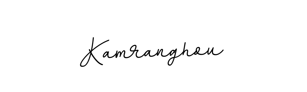 Design your own signature with our free online signature maker. With this signature software, you can create a handwritten (BallpointsItalic-DORy9) signature for name Kamranghou. Kamranghou signature style 11 images and pictures png