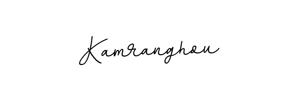 Use a signature maker to create a handwritten signature online. With this signature software, you can design (BallpointsItalic-DORy9) your own signature for name Kamranghou. Kamranghou signature style 11 images and pictures png