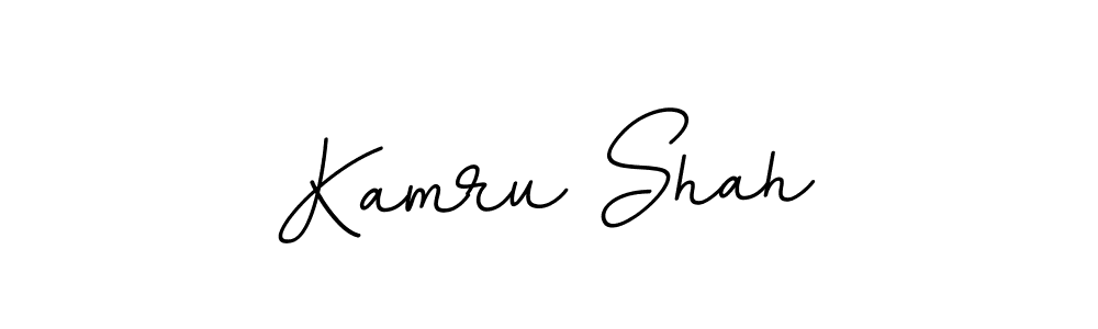 Design your own signature with our free online signature maker. With this signature software, you can create a handwritten (BallpointsItalic-DORy9) signature for name Kamru Shah. Kamru Shah signature style 11 images and pictures png