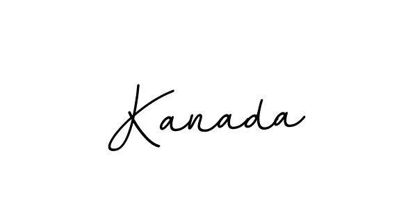 Use a signature maker to create a handwritten signature online. With this signature software, you can design (BallpointsItalic-DORy9) your own signature for name Kanada. Kanada signature style 11 images and pictures png