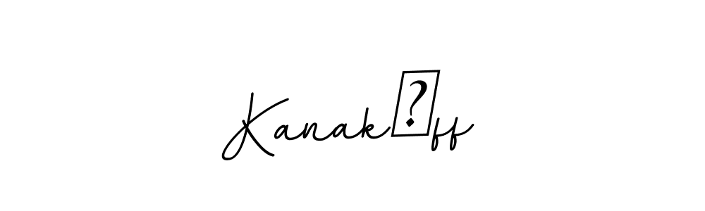 Design your own signature with our free online signature maker. With this signature software, you can create a handwritten (BallpointsItalic-DORy9) signature for name Kanak❤ff. Kanak❤ff signature style 11 images and pictures png