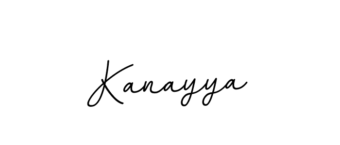 Use a signature maker to create a handwritten signature online. With this signature software, you can design (BallpointsItalic-DORy9) your own signature for name Kanayya. Kanayya signature style 11 images and pictures png