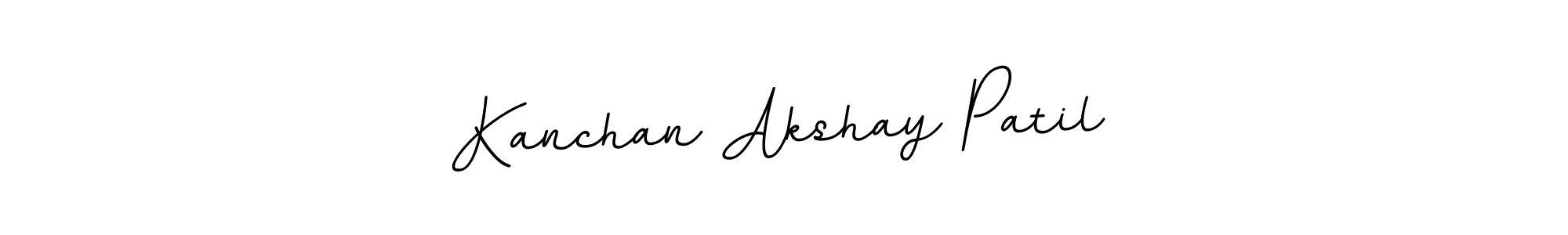 Kanchan Akshay Patil stylish signature style. Best Handwritten Sign (BallpointsItalic-DORy9) for my name. Handwritten Signature Collection Ideas for my name Kanchan Akshay Patil. Kanchan Akshay Patil signature style 11 images and pictures png