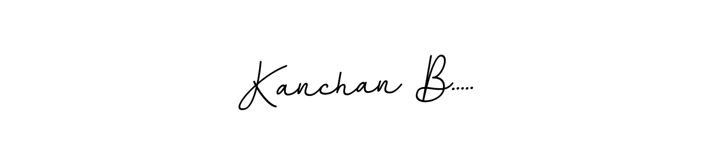 This is the best signature style for the Kanchan B..... name. Also you like these signature font (BallpointsItalic-DORy9). Mix name signature. Kanchan B..... signature style 11 images and pictures png