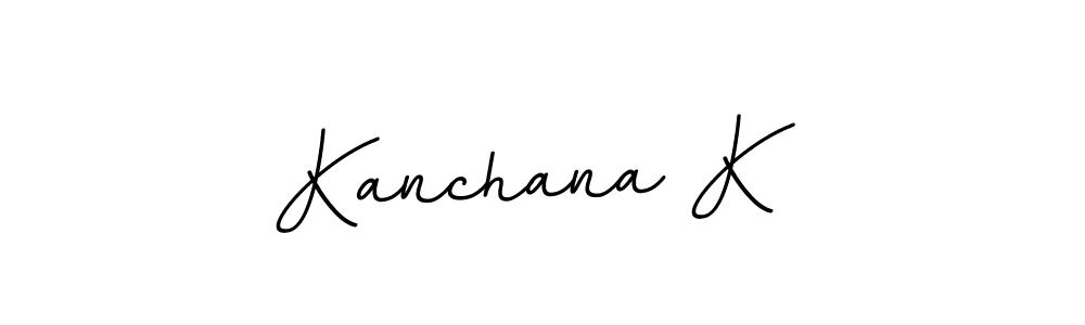 Use a signature maker to create a handwritten signature online. With this signature software, you can design (BallpointsItalic-DORy9) your own signature for name Kanchana K. Kanchana K signature style 11 images and pictures png