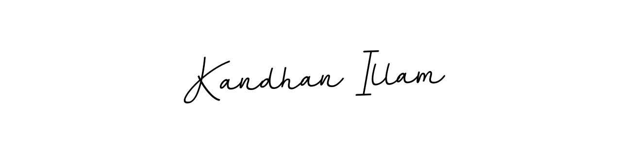 if you are searching for the best signature style for your name Kandhan Illam. so please give up your signature search. here we have designed multiple signature styles  using BallpointsItalic-DORy9. Kandhan Illam signature style 11 images and pictures png