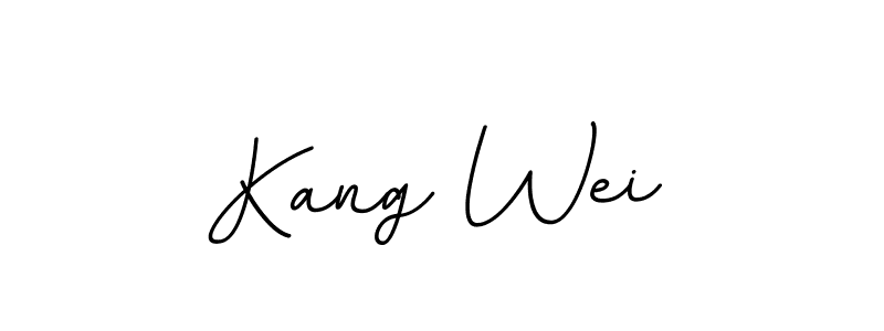 This is the best signature style for the Kang Wei name. Also you like these signature font (BallpointsItalic-DORy9). Mix name signature. Kang Wei signature style 11 images and pictures png