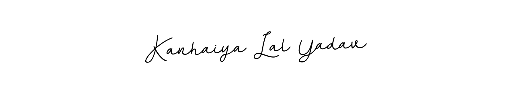 Use a signature maker to create a handwritten signature online. With this signature software, you can design (BallpointsItalic-DORy9) your own signature for name Kanhaiya Lal Yadav. Kanhaiya Lal Yadav signature style 11 images and pictures png