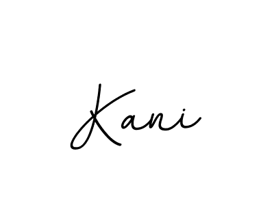 Design your own signature with our free online signature maker. With this signature software, you can create a handwritten (BallpointsItalic-DORy9) signature for name Kani. Kani signature style 11 images and pictures png