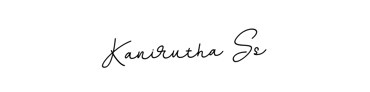 Use a signature maker to create a handwritten signature online. With this signature software, you can design (BallpointsItalic-DORy9) your own signature for name Kanirutha Ss. Kanirutha Ss signature style 11 images and pictures png
