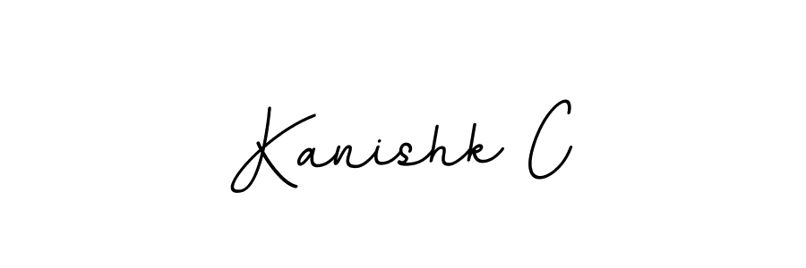 Use a signature maker to create a handwritten signature online. With this signature software, you can design (BallpointsItalic-DORy9) your own signature for name Kanishk C. Kanishk C signature style 11 images and pictures png