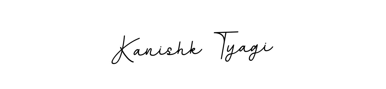 Make a beautiful signature design for name Kanishk Tyagi. With this signature (BallpointsItalic-DORy9) style, you can create a handwritten signature for free. Kanishk Tyagi signature style 11 images and pictures png