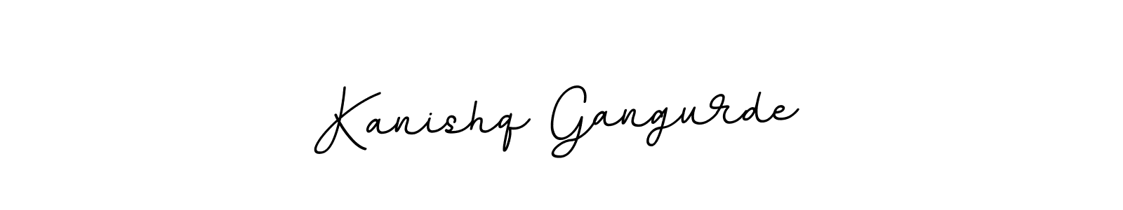 Create a beautiful signature design for name Kanishq Gangurde. With this signature (BallpointsItalic-DORy9) fonts, you can make a handwritten signature for free. Kanishq Gangurde signature style 11 images and pictures png