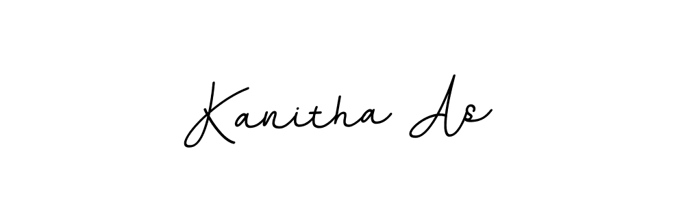 Create a beautiful signature design for name Kanitha As. With this signature (BallpointsItalic-DORy9) fonts, you can make a handwritten signature for free. Kanitha As signature style 11 images and pictures png