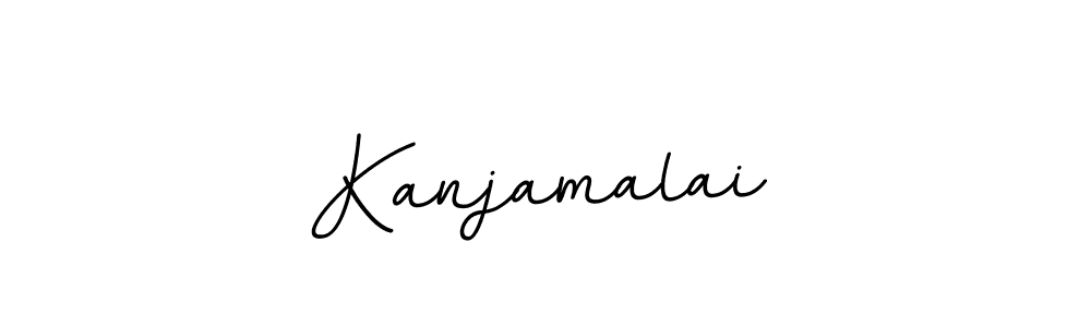 Kanjamalai stylish signature style. Best Handwritten Sign (BallpointsItalic-DORy9) for my name. Handwritten Signature Collection Ideas for my name Kanjamalai. Kanjamalai signature style 11 images and pictures png