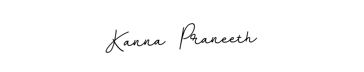 Make a beautiful signature design for name Kanna  Praneeth. With this signature (BallpointsItalic-DORy9) style, you can create a handwritten signature for free. Kanna  Praneeth signature style 11 images and pictures png