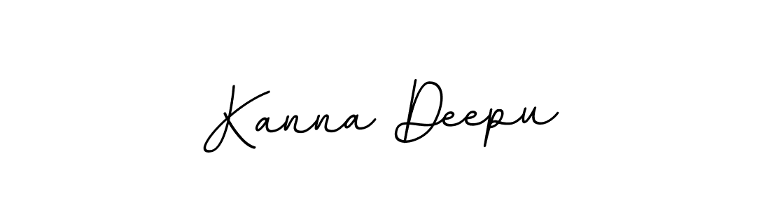 Make a beautiful signature design for name Kanna Deepu. With this signature (BallpointsItalic-DORy9) style, you can create a handwritten signature for free. Kanna Deepu signature style 11 images and pictures png