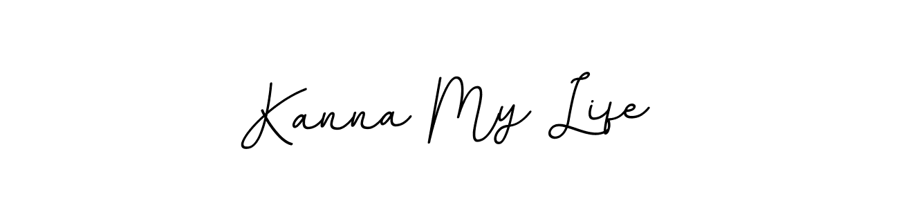 The best way (BallpointsItalic-DORy9) to make a short signature is to pick only two or three words in your name. The name Kanna My Life include a total of six letters. For converting this name. Kanna My Life signature style 11 images and pictures png