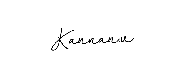 Create a beautiful signature design for name Kannan.v. With this signature (BallpointsItalic-DORy9) fonts, you can make a handwritten signature for free. Kannan.v signature style 11 images and pictures png