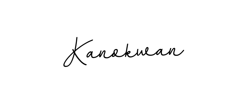 How to make Kanokwan signature? BallpointsItalic-DORy9 is a professional autograph style. Create handwritten signature for Kanokwan name. Kanokwan signature style 11 images and pictures png