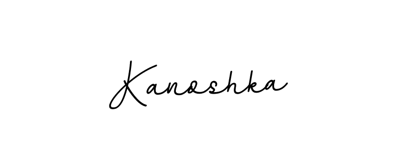 Use a signature maker to create a handwritten signature online. With this signature software, you can design (BallpointsItalic-DORy9) your own signature for name Kanoshka. Kanoshka signature style 11 images and pictures png
