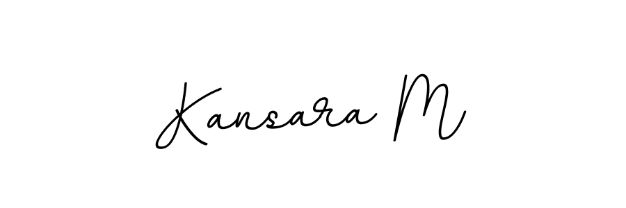 Design your own signature with our free online signature maker. With this signature software, you can create a handwritten (BallpointsItalic-DORy9) signature for name Kansara M. Kansara M signature style 11 images and pictures png