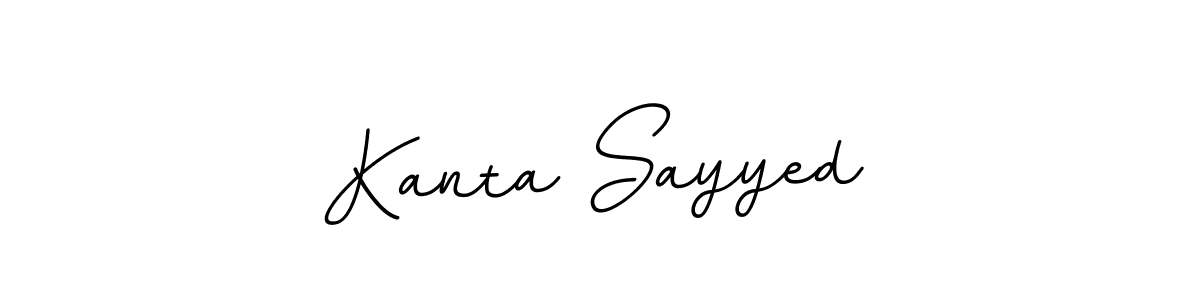 Make a beautiful signature design for name Kanta Sayyed. With this signature (BallpointsItalic-DORy9) style, you can create a handwritten signature for free. Kanta Sayyed signature style 11 images and pictures png