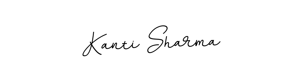 Make a beautiful signature design for name Kanti Sharma. With this signature (BallpointsItalic-DORy9) style, you can create a handwritten signature for free. Kanti Sharma signature style 11 images and pictures png