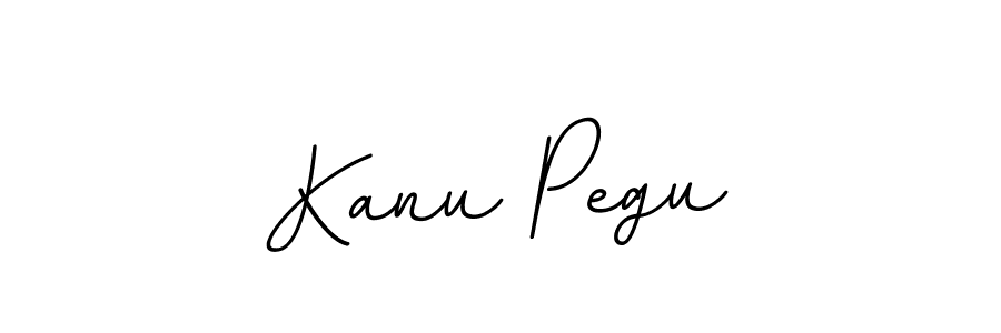 Create a beautiful signature design for name Kanu Pegu. With this signature (BallpointsItalic-DORy9) fonts, you can make a handwritten signature for free. Kanu Pegu signature style 11 images and pictures png