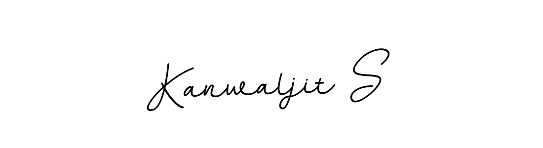 Make a beautiful signature design for name Kanwaljit S. With this signature (BallpointsItalic-DORy9) style, you can create a handwritten signature for free. Kanwaljit S signature style 11 images and pictures png