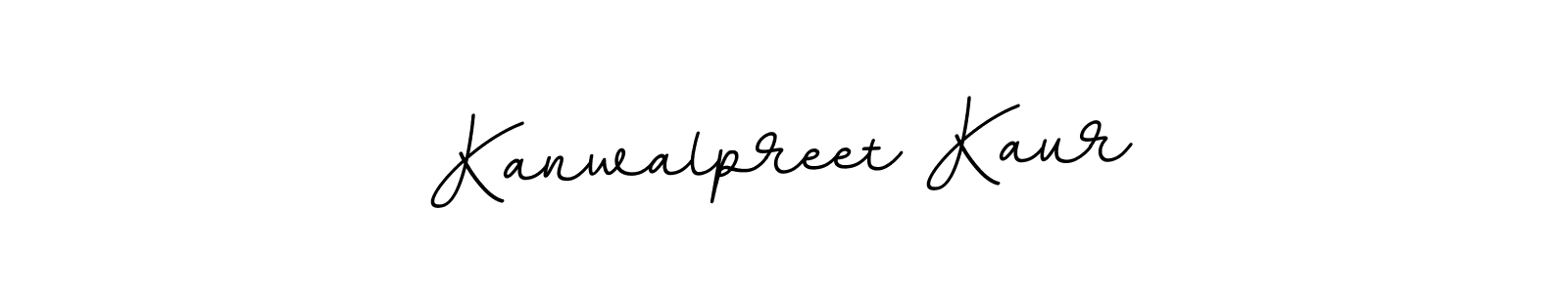You should practise on your own different ways (BallpointsItalic-DORy9) to write your name (Kanwalpreet Kaur) in signature. don't let someone else do it for you. Kanwalpreet Kaur signature style 11 images and pictures png