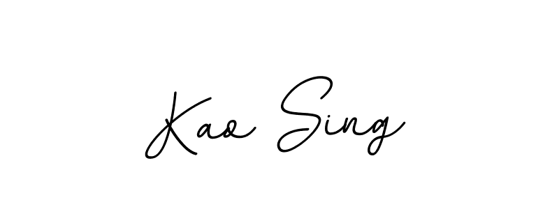 Kao Sing stylish signature style. Best Handwritten Sign (BallpointsItalic-DORy9) for my name. Handwritten Signature Collection Ideas for my name Kao Sing. Kao Sing signature style 11 images and pictures png