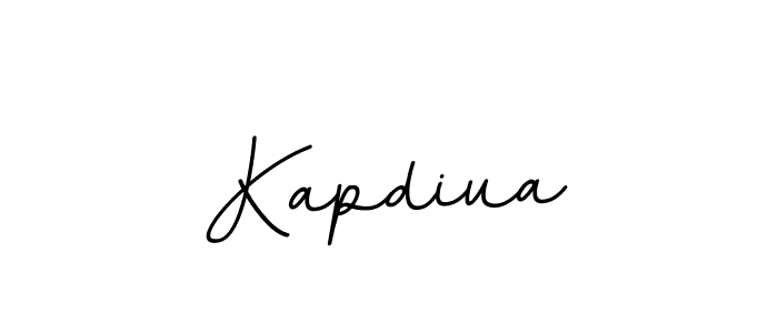 The best way (BallpointsItalic-DORy9) to make a short signature is to pick only two or three words in your name. The name Kapdiua include a total of six letters. For converting this name. Kapdiua signature style 11 images and pictures png