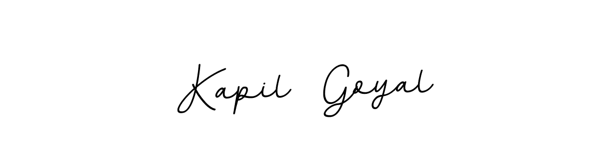 The best way (BallpointsItalic-DORy9) to make a short signature is to pick only two or three words in your name. The name Kapil  Goyal include a total of six letters. For converting this name. Kapil  Goyal signature style 11 images and pictures png